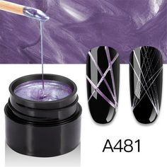 Spider Varnish 5ml Nail Spider Gel Web Painting Nail Gel Wire Drawing Feature: Suitable for professional use or home use. Suitable for using with other nail art products. Can be used on artificial nails as well as natural nails. Ideal for creating your own beautiful nail art design on finger or toe nails. The paints can be used on different surfaces such as nails, paper,and other artworks. Specification: Volume:5ml Colors:12 Color Curing Tools: UV Lamp, LED Lamp Type: Soak-off UV Gel Polish,need Uv Paint, Spider Gel, Glue Painting, Nail Polish Gel, Lines On Nails, Nail Art Pen, Gel Nail Polish Set, 2023 Trends, Gel Lacquer