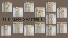 the 13 diamond patterns for curtains