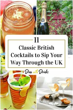 Collage of 4 british cocktails. British Cocktails, Most Popular Cocktails, Cocktail Appetizers, Dinner Club, Popular Drinks, Best Of British, Great British Bake Off, Soccer Party