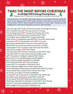 a christmas poem with the words twast the night before christmas