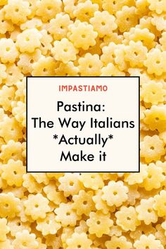 pasta with the words impatimo postina the way italians actually make it