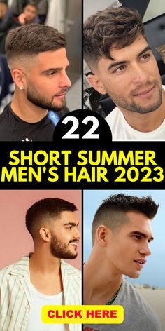 Looking for the ultimate summer haircut for men in 2023? Embrace the cool and comfortable vibe of short hair. Discover a range of stylish and low-maintenance short hairstyles that are perfect for beating the heat while staying on-trend. Whether you prefer a classic buzz cut or a textured crop, these short hairstyles will keep you looking fresh and stylish all summer long. Men Haircut 2023 Trends Short, 2023 Haircut Men, Mans Haircut Short, Faded Haircut Men, Mens Haircut 2023 Trends, Boys Hair Cuts 2023, Hảir Cut For Men, Crop Cut Men, 2023 Hair Trends For Men