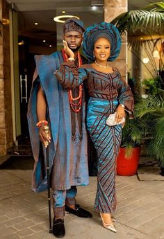 African Couple, Wedding Suit Styles, Couples African Outfits, Couple Clothing, African Traditional Wedding Dress, African Wedding Attire, Yoruba Wedding, Bridal Business