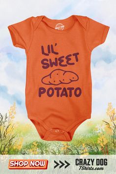 Wrap your little one in layers of cuteness with our 'LIL' SWEET POTATO' baby bodysuit. This charming outfit is perfect for your mini-me, bringing smiles and warmth just like mama's favorite side dish. Crafted for coziness and giggles, it's the ideal pick for playtime, photoshoots, or just lounging at home. Snug, soft, and irresistibly sweet, this bodysuit makes for a delightful addition to your baby's wardrobe and a heartwarming gift for new parents celebrating their precious bundle. Cozy Sleepover, Funny Onesies, Favorite Side Dish, Gifts For New Parents, Adorable Baby, Mini Me, Baby Prints