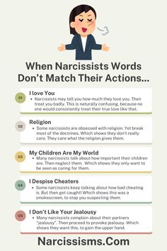 Please CLICK HERE For More On When Narcissists Words Don't Match Their Actions... How To Change Narcissistic Behavior, Narcisstic Behavior Women, Energy Psychology, Good Leadership Skills, Narcissistic Family, Mental Health Facts