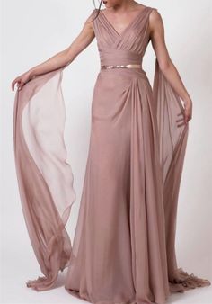 Greek Dress, Fancy Gowns, V Neck Prom Dresses, Guest Dress, Chiffon Prom Dress, Formal Wedding, Beautiful Gowns, Fancy Dresses, Dream Dress