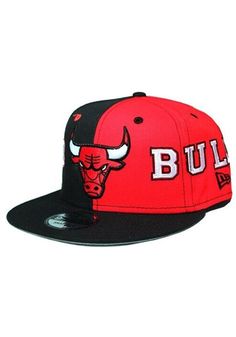 Wear your Bulls style with pride in this Chicago Bulls New Era Red Teamsplit 9FIFTY Snapback Hat! This Chicago Snapback Hat features a front embroidered team logo on structured split color crown with embriodered team name on each of the sides. Go Bulls! Front embroidered logo, Fashion alternate colorway, Side New Era Flag, Back plastic snapback, Adjustable closure, Polyester material, Polyester, Wipe clean with cloth or cleaning kit, 4 Red Snapback Fitted Hat, Red Snapback Casual Fitted Hat, Red Casual Snapback Hat For Sports Events, Red Casual Snapback Fitted Hat, Red Snapback Hat For Baseball Season Sports, Red Snapback Hat For Sports, Baseball Season, Casual Red Snapback Hat With Flat Bill, Red Flat Brim Baseball Cap With Embroidered Logo, Red Fitted Hat For Baseball Season Streetwear