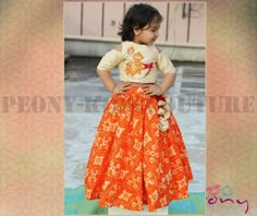 Designer top and lahenga WishCraft.in Kids Indian Wear, Kids Party Wear, Kids Wear Girls, Kids Dress Wear, Designer Top