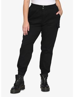 Black Cargo Jogger Pants Plus Size Plus Size Hot, Cargo Jogger Pants, Black Jogger Pants, Pants Plus Size, Black Cargo, Cargo Joggers, Black Joggers, Look Stylish