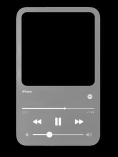 an ipod is shown with two buttons and one volume control on the front, side view