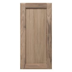 a wooden cabinet door on a white background