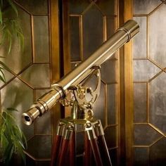 Explore the seas of history with this Antique Nautical Floor Standing Telescope 🌊⚓ Handmade with Brass and Wood, this 39-inch beauty is a vintage reproduction from India 🇮🇳⏳ Perfect for history buffs and nautical enthusiasts! #NauticalDecor #Telescope #VintageReproduction #Handmade #HistoryBuff Brass Mechanical, Brass Telescope, Cosmic Magic, Mahogany Flooring, Safe Vault, Diagon Alley, Swedish House, Personal Aesthetic, Brass Wood