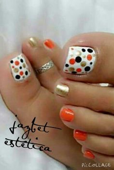 Toenail Art Designs, Nagellack Trends, Pretty Toe Nails, Cute Toe Nails, Pedicure Designs, Toe Nail Designs, Get Nails