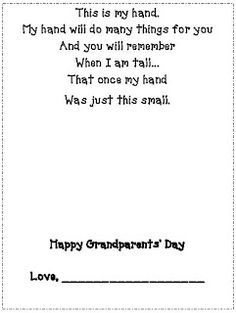 a grandpa's day card with the words, i love you and his grandparents