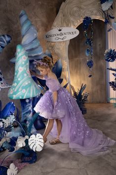 Lilac Tulle Lace Flower Girl Dress For Wedding Kids Birthday Party First communion Ball Gowns Junior Lilac Flower Girl Dresses, Wedding Tulle, Lace Flower Girl Dress, Dress For Wedding, 3d Butterfly, Flower Girl Dress Lace, Flower Girl Dresses Tulle, 3d Butterflies, Lilac Flowers