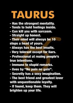 the zodiac sign taurus is shown in orange and black