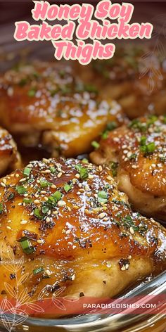 baked chicken thighs with sesame seeds and seasoning