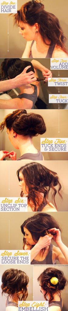 Messy Updo Messy Updo Tutorial, Low Updo, Diy Wedding Hair, Updo Tutorial, Messy Updo, Vintage Hairstyles