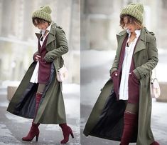 Military Coat Outfit, Olive Green Coat, Khaki Coat, Military Coat, Smart Outfit, Coat Outfit