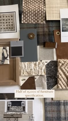 an assortment of furniture and wallpapers with the words hall of 16, 600 square feet