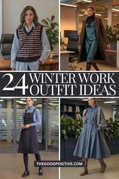 Need winter office outfit inspo? Discover 24 must-have cold-weather looks for women! From chic business outfits to comfy casual styles, these ideas are perfect for staying warm and looking fabulous at work. Ready to upgrade your office wear? Click to see them all now! Business Casual For Cold Weather, Business Casual In Winter, Cozy Office Outfit Winter, Warm Professional Outfit Winter, Affordable Winter Office Outerwear, Snowy Office Outfit, Cold Weather Office Attire, Casual Office Outfits Winter, Women Winter Outfits For Work