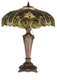 Meyda Tiffany - 30386 - One Light Table Lamp - Bavarian - Mahogany Bronze Victorian Lamps, Tiffany Style Table Lamps, Tiffany Style Lamp, Tiffany Table Lamps, I Love Lamp, Table Lamps Living Room, Stained Glass Lamps, Up House, Tiffany Lamps