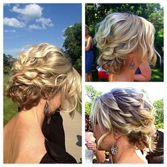 Bridesmaid hair...but I love with just the everyday waves too :) so pretty! Love Hairstyles, Hairstyle Short, Bedrooms Decor, For Wedding, Penteado Cabelo Curto, Wedding Hairstyles Updo, Master Bedrooms, Short Hair Updo, Wedding Hair And Makeup