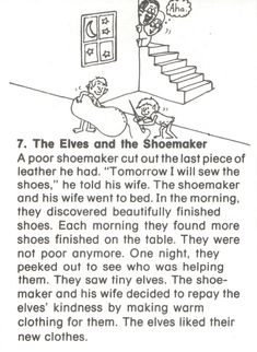 an old book page with two children on the stairs and one is talking to each other