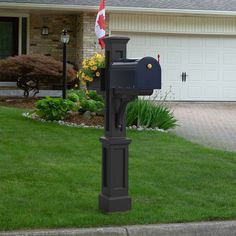 An Entrance with Charm…Exquisite detailing and old-world craftsmanship draw you in at a first glance. The Westbrook Mail Post is a simple addition that will create a dramatic difference for your entire home. Features: Unique New England styled product offering the timeless charm of the East Coast, installs easily over a standard 4×4 wood post Mayne plastic mail posts are made from 100% high quality polyethylene with built in UV inhibitors for long lasting protection from the elements Includes de Decorative Post, Post Mailbox, Large Mailbox, Newspaper Holder, Mailbox Posts, Mailbox Design, Mailbox Post, Mounted Mailbox, Mail Post