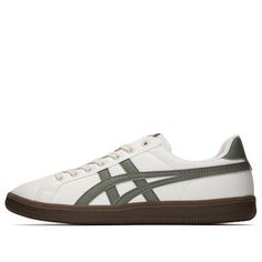 Onitsuka Tiger DD Trainer 'White Olive Green' 1183B479-104 Olive Green Shoes, Asics Sneakers, Limited Edition Sneakers, Fashion Performance, Onitsuka Tiger, Green Shoes, Stylish Sneakers, Sport Sneakers, Fit Inspo