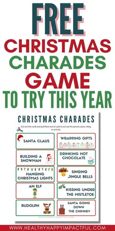 christmas games to try this year with free printables for the holidays and other holiday activities