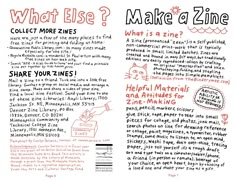 the back cover of what else? make a zine