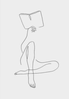 a drawing of a person sitting on the ground with their legs crossed and feet spread out