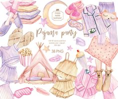 Boss Lady Planner, Pajamas Party, Pyjamas Party, Pink Lemonade Party, Pijama Party, Pyjama Party, Gold Wallpaper Background, Lemonade Party, Night Pajama