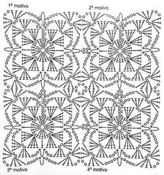 the pattern is shown in black and white