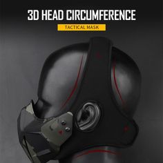 Size: 20 cm (length) x 12 cm (height). One standard size that fits everyone Ultra-resistant mask: Made with high-quality materials (Nylon & TPU) that are durable, flexible and lightweight to preserve mobility Breathable & comfortable Ideal for paintball, airsoft, costume parties & cosplay Technical Clothing: This face mask protects you from the elements and completes your techwear outfits Design: Techwear, Japanese Streetwear, Urban Style Inspirations: Airsoft full face helmets Achieve victory with our premium Airsoft face shield! In an age where fashion converges with function, our tactical face shield emerges as an accessory and a statement. Envision yourself navigating the pulsing arteries of the city, every line and curve of this mask accentuating your unique urban spirit. The sleek, m Techwear Japanese, Tactical Mask, Apocalyptic Clothing, Techwear Outfits, Multicam Black, Future Of Fashion, Technical Clothing, Half Mask, Chest Rig