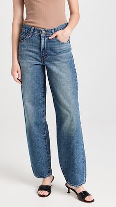 Medium Wash Jeans With Seam Detailing And Cropped Leg, Relaxed Fit Denim Jeans With Seam Detailing, Fall Dark Wash Jeans With Seam Detailing, Relaxed Fit Jeans With Zip Fly For Work, Denim Blue Jeans With Zip Fly, Everyday Cropped Leg Jeans With Patch Pockets, Cropped Leg Jeans With Patch Pockets, Everyday Cropped Jeans With Patch Pockets, Medium Wash Bottoms With Seam Detailing For Fall