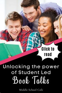 Looking for a way to engage your secondary ELA students and foster critical thinking skills? Student-led book talks are the perfect answer! Give your students a chance to pick out their own books and provide time for reading with groups. They'll be discussing the plot, characters, and themes in no time! Try it out and see how it helps your students dive into their books. Just Right Books, Free Teacher Resources, Middle School Reading, Student Resources, Deep Thinking, Middle School Classroom