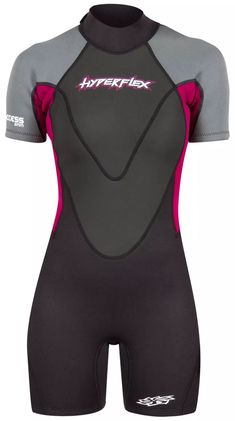 a woman's wetsuit with the word hyperfix printed on the chest