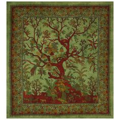 the tree of life tapestry is on display