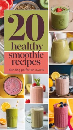 20 Healthy Smoothie Recipes That Are Blending Perfection (Don't Miss #7!) Cauliflower Ideas, Healthy Delicious Smoothies, Pineapple Banana Smoothie, The Perfect Smoothie, Nutritious Smoothie Recipes, Delicious Smoothie Recipes, Perfect Smoothie, Delicious Smoothies, Best Smoothie