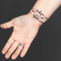 a person's hand with a tattoo on it that says, always love you