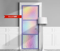 The door handle will not be printed. It's for illustrative purposes only. Holographic Rainbow Glass, 3D effect - Peel & stick removable vinyl mural, skin, cover, wrap, decal, poster, cling. Design idea. Made in Europe. German and Italian materials. Comes rolled in a durable tube. See also similar decals: https://www.etsy.com/listing/984144202/ https://www.etsy.com/listing/791354477/ https://www.etsy.com/listing/759028342/ All STANDARD door sizes. Single piece. If you need custom size, please contact us. Option 1 - Sticker: * It can be installed to any smooth surfaces: walls, doors, refrigerators, windows. * Works on flat paneled doors with grooves but without ledges. Durable (laminated) version of the material is strongly recommended for paneled doors. * Application requires no paste or gl Glitter Bedroom Door, Unicorn Doors, Wall Fridge, Door Mural, Door Wraps, Crystal Rainbow, Door Murals, Rainbow Glass, Colorado Homes