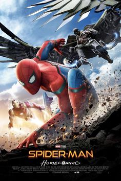 the poster for spider - man is shown in this image