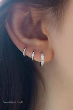 Double Piercing, Geode Earrings, Bar Stud Earrings, Crystal Stud Earrings, Sterling Silver Hoop Earrings, Huggie Hoop Earrings, Rose Gold Earrings, Ear Jewelry