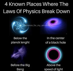 the four laws of physics break down and what they mean them to be in different ways