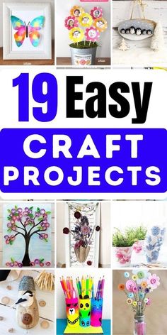 the top ten easy craft projects for kids to do with paper flowers and other items