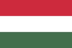 the hungarian flag is hanging in a wooden frame