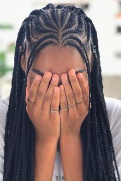 Cornrows Fulani Braids, Front Cornrows Hairstyles, Funlaini Braids, Fulani Braids Natural Hair, Fulani Twists, Fulani Goddess Braids, Simple Fulani Braids, Hair Braid Designs, Weave Hairstyles Braided