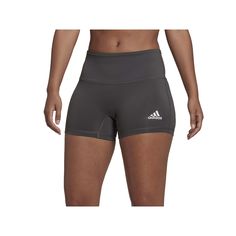 These volleyball shorts from adidas give you the confidence to dominate the court or the gym. The wide waistband and compressive fit deliver a flattering look and a locked-in feel supports you through every sprint, jump and dive. Click on this WOMEN'S GUIDE to find the perfect fit and more! These volleyball shorts from adidas give you the confidence to dominate the court or the gym. The wide waistband and compressive fit deliver a flattering look and a locked-in feel supports you through every sprint, jump and dive. Click on this WOMEN'S GUIDE to find the perfect fit and more! TECHNOLOGIES & FEATURES Breathable Interlock construction Moisture-wicking technology No pockets UnlinedFIT & SIZING Short: 3-in. inseam length Average: 4-in. inseam length Tall: 5-in. inseam length Midrise sits abov Adidas Activewear With Built-in Shorts For Gym, Micro-elastic High-waist Athletic Shorts With Built-in Shorts, Adidas Activewear With Built-in Shorts For Running, Adidas Gym Shorts With Built-in Liner, Adidas Athletic Cotton Shorts With Built-in Shorts, Volleyball Shorts, Pre Pregnancy, Maternity Tops, World Of Sports